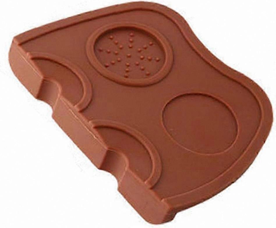 Silicone Coffee Pad Multi-Functional Non-Slip Thickened Brown Powder Resistant