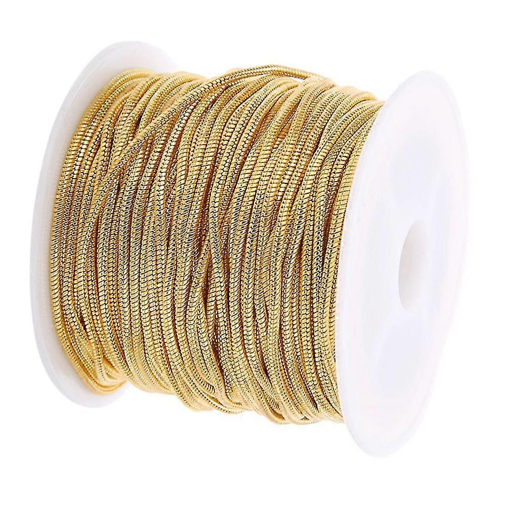 Copper Snake Chain Necklace 10 Meters Gold Plated DIY Jewelry 1.5mm