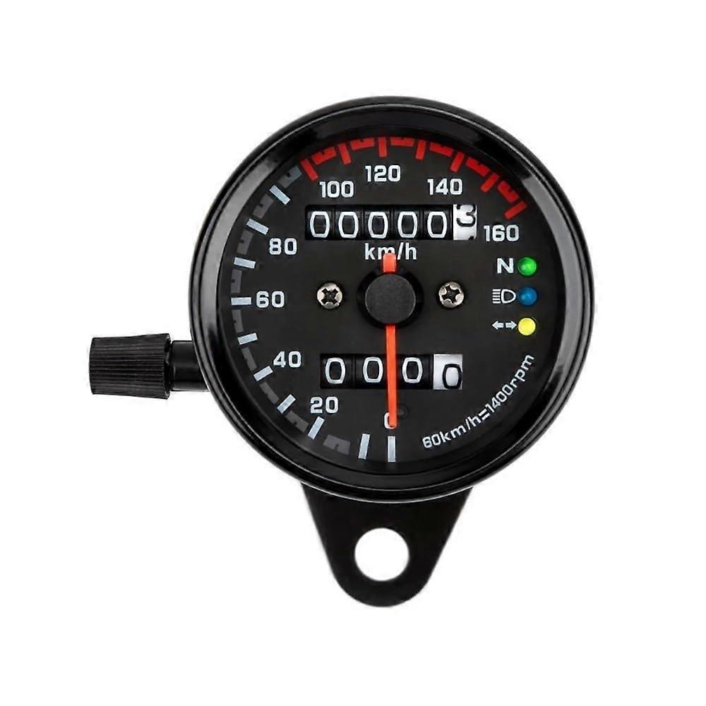 For Cafe Racer Modified Motorcycle Rpm Meter Mechanical Speedometer Universal Oil Gauge Tachometer
