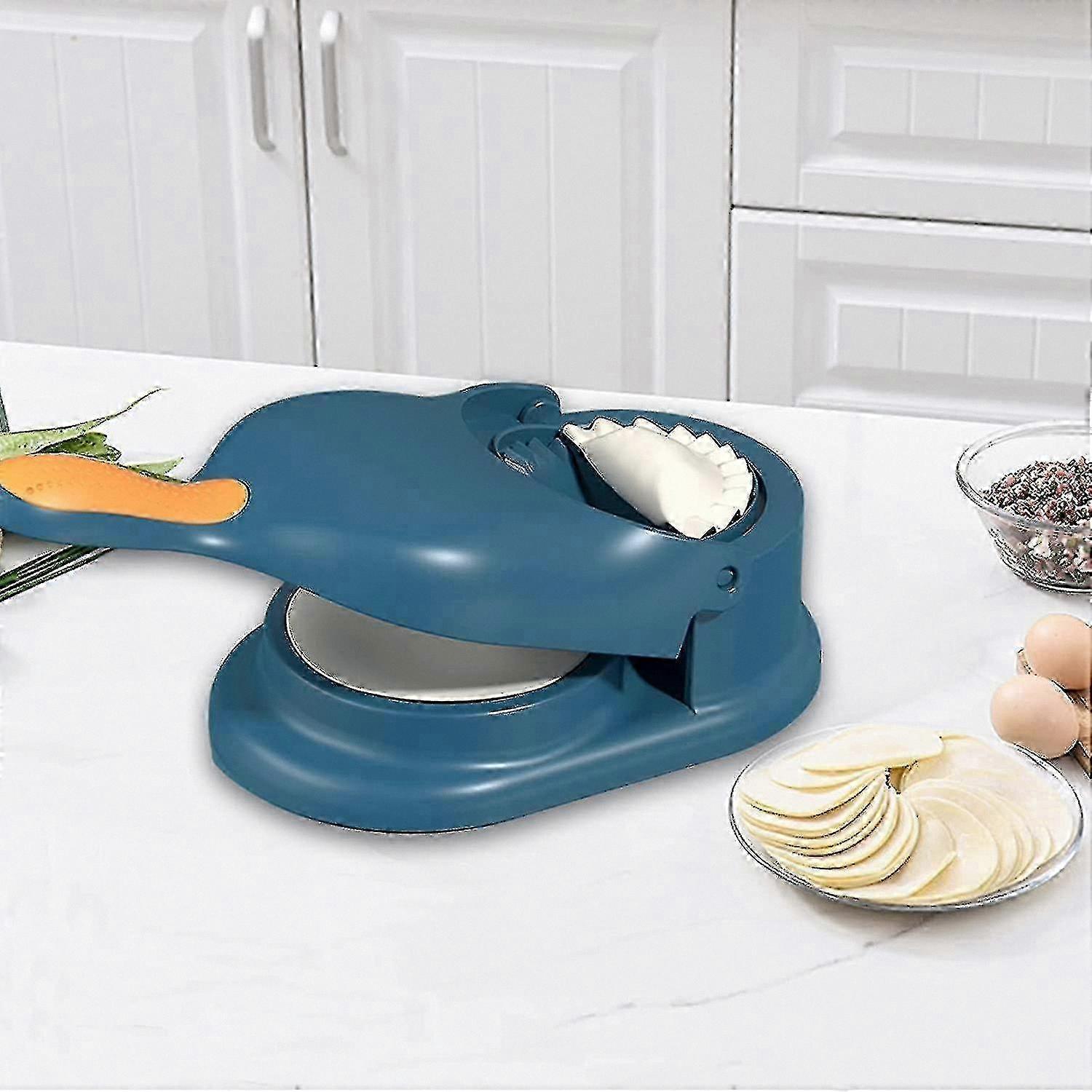 2-in-1 Dumpling Mold and Dough Press for Homemade Dumplings, Easy-to-Use Kitchen Tool for Shaping Dumpling Skins