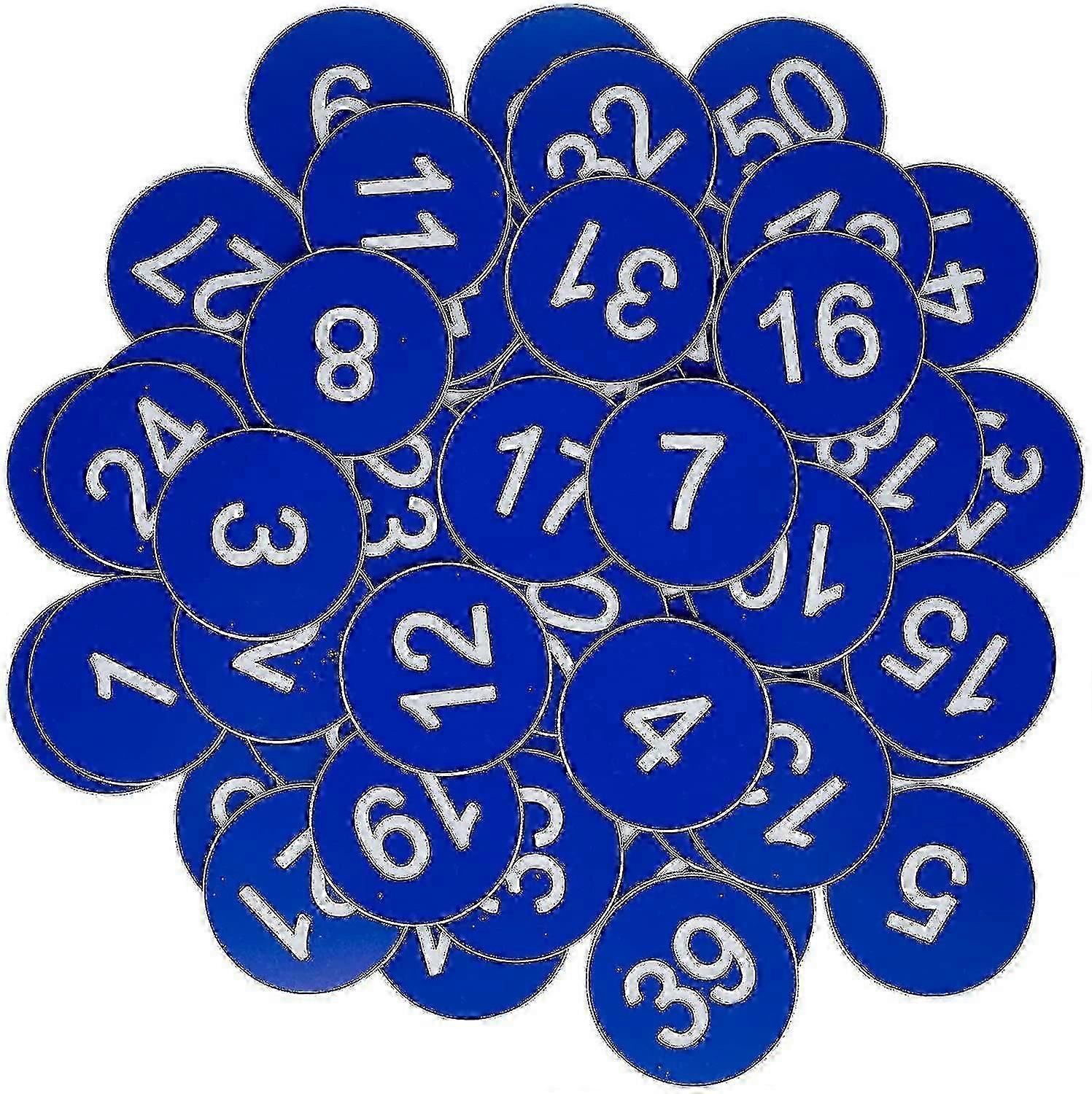 Engraved Plastic Number Tags for Key Identification
