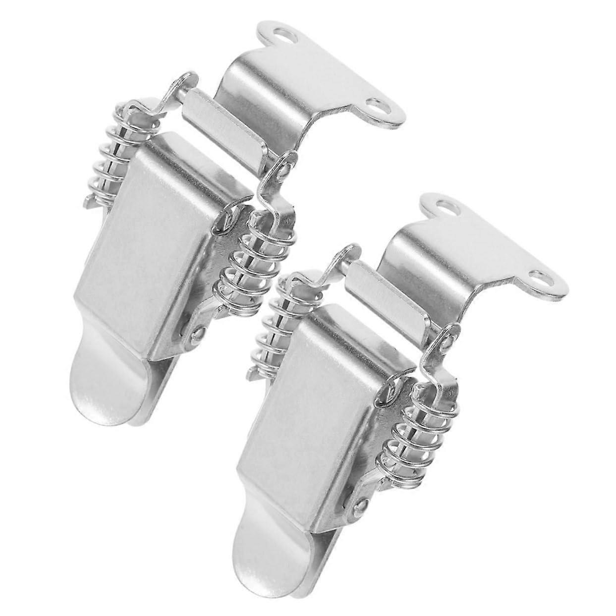 4pcs Lock Buckle Small Toggle Latch Spring for Toolboxes Chests Suitcase Stainless Steel and Secure 5.90X3.50X1.60CM