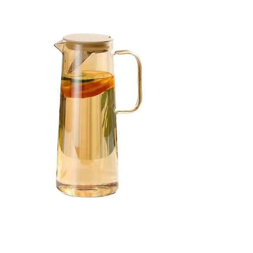 Glass Pitcher With Lid and Handle for Iced Tea and Coffee Bruin