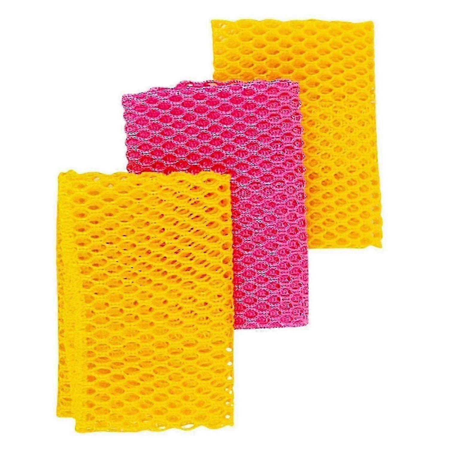 Eco-Friendly Dish Scrubber Net - Odor-Free, Quick-Dry, No Mildew - Reusable