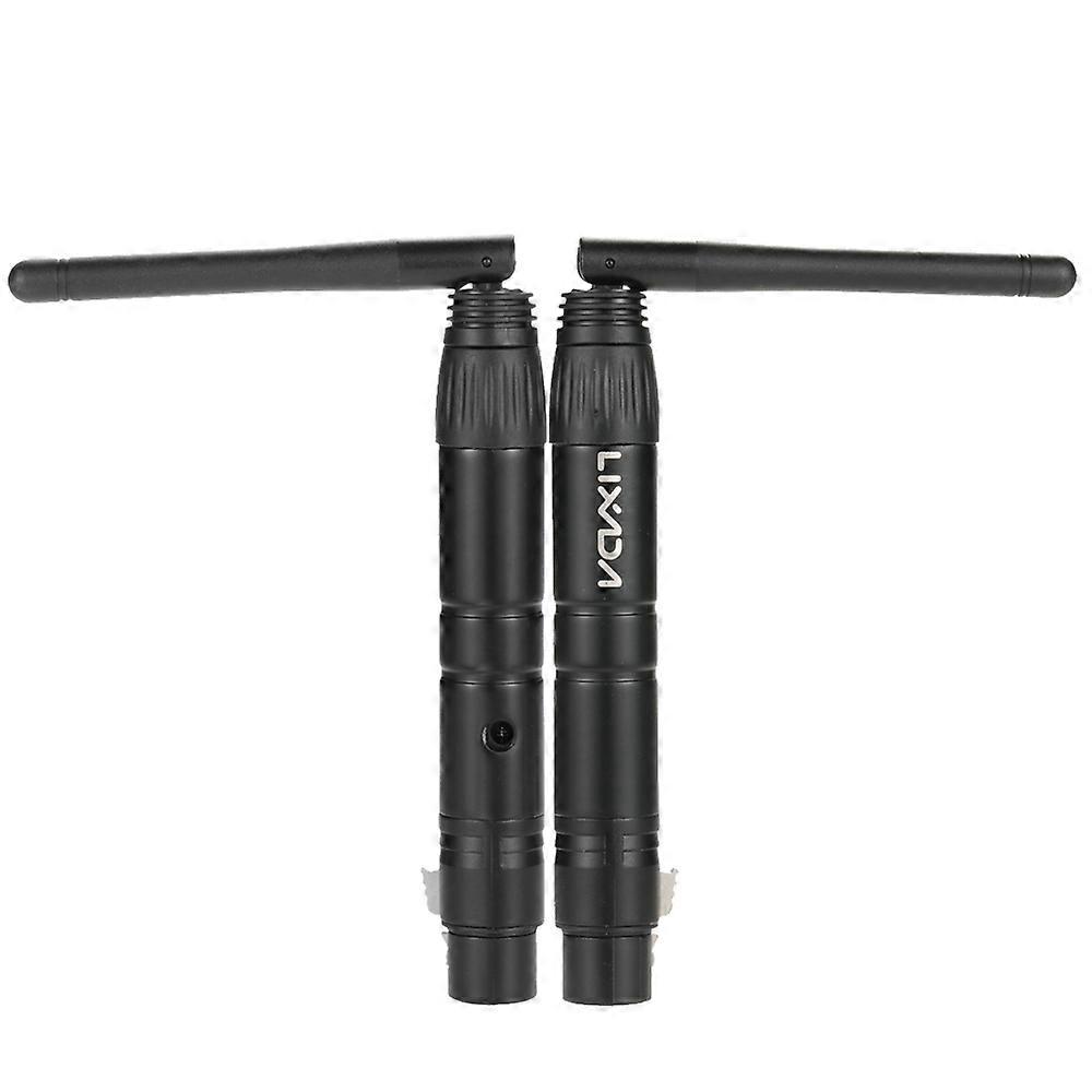 Lixada 2.4G ISM DMX512 Wireless Female XLR Transmitter Receiver LED Lighting for Stage PAR Party Light with Antenna