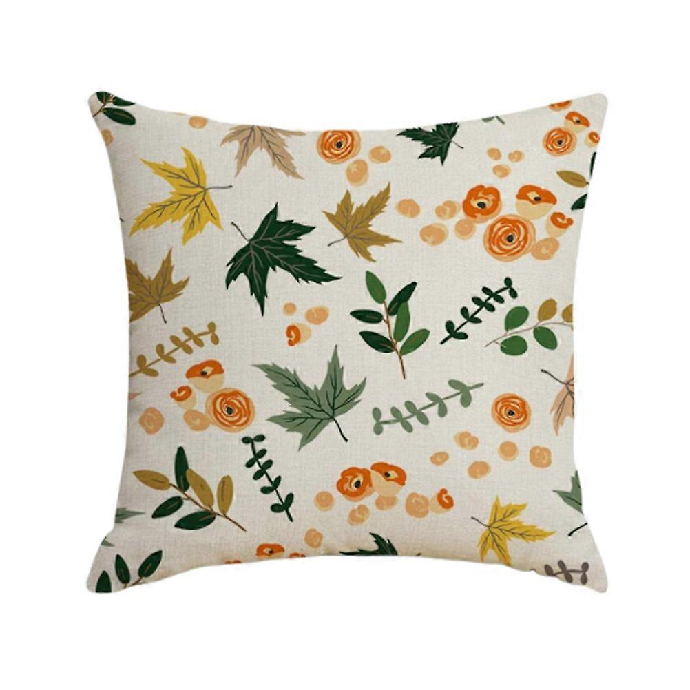 Fall Couch Pillows Leaf Pillow Cover for Library and Book Store Multi Color Function 1Pack