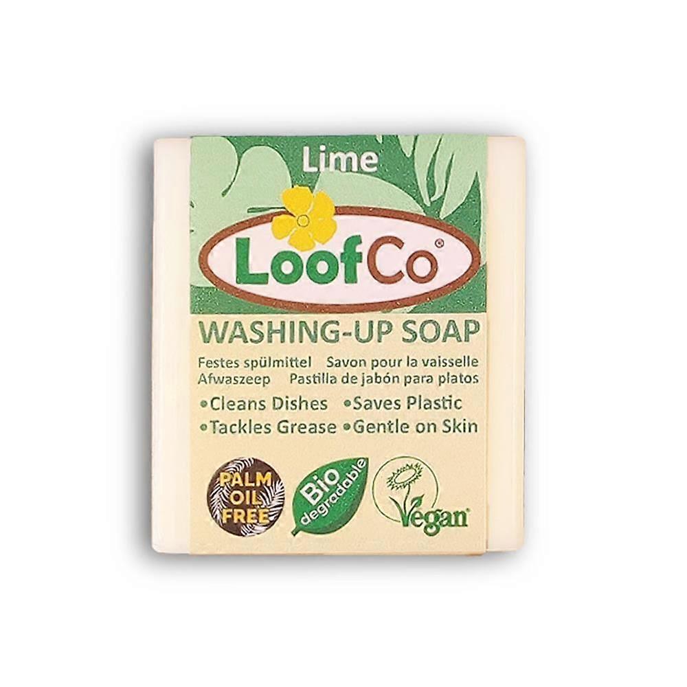 LoofCo Washing-Up Soap Bar Lime- Palm Oil Free 100g - 3 Pack