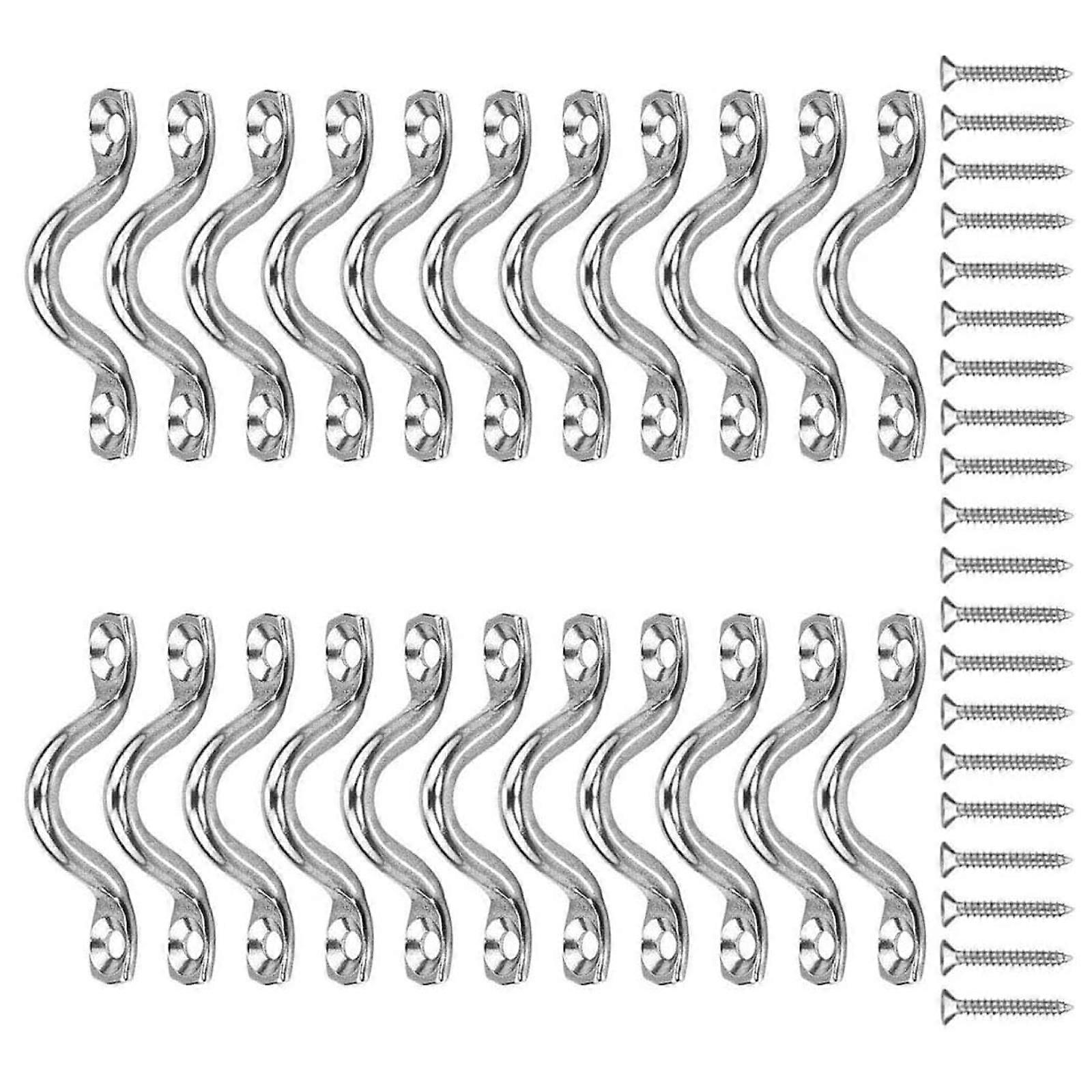 22 Units High Capacity U Shaped Circles Includes Fasteners Corrosion Resistant Ceiling Hook set For Wall Ceiling Fixation Multicolor