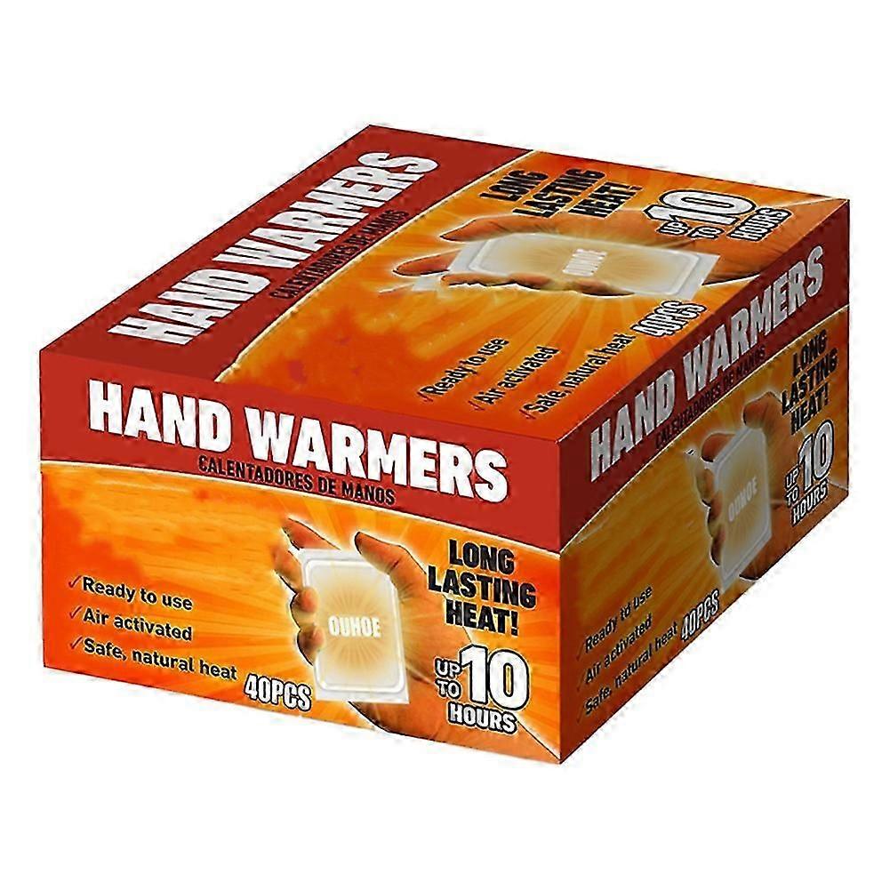 40pcs ζεστά χέρια θερμαντήρες χεριών Hothands πακέτα ζεστό υπαίθριο πακέτο θερμότητας τσέπης 10 ζεύγη