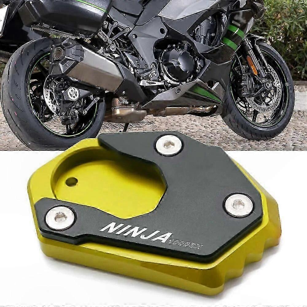 Motorcycle Side Stand Extension Pad for Ninja 1000 SX Models 2020-2022 Kickstand Enlarger Accessory