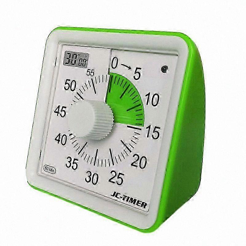 Silent 60-Minute Visual Countdown Timer for Time Management in Kitchen and Classroom Use