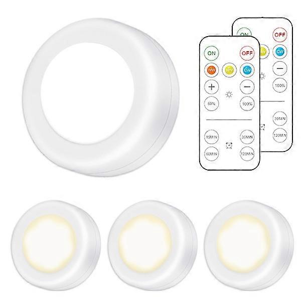 LED spotlight 6-pack with 2 remote controls