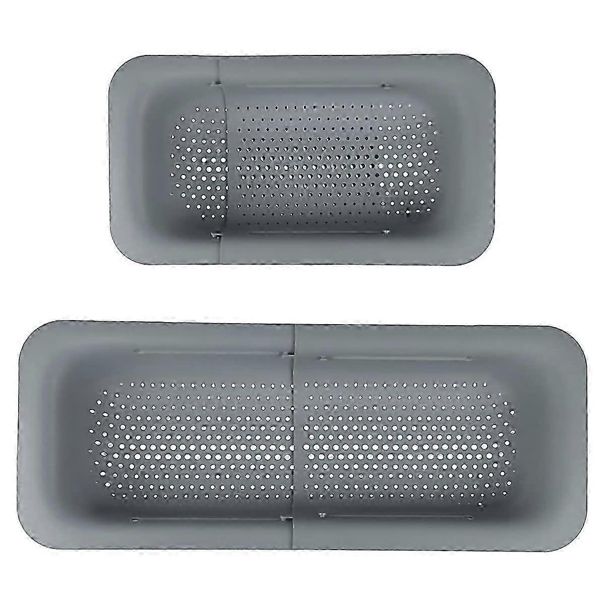 Sink Filter Tray 2PCS Square Drain Basket Collapsible Kitchen Colan...