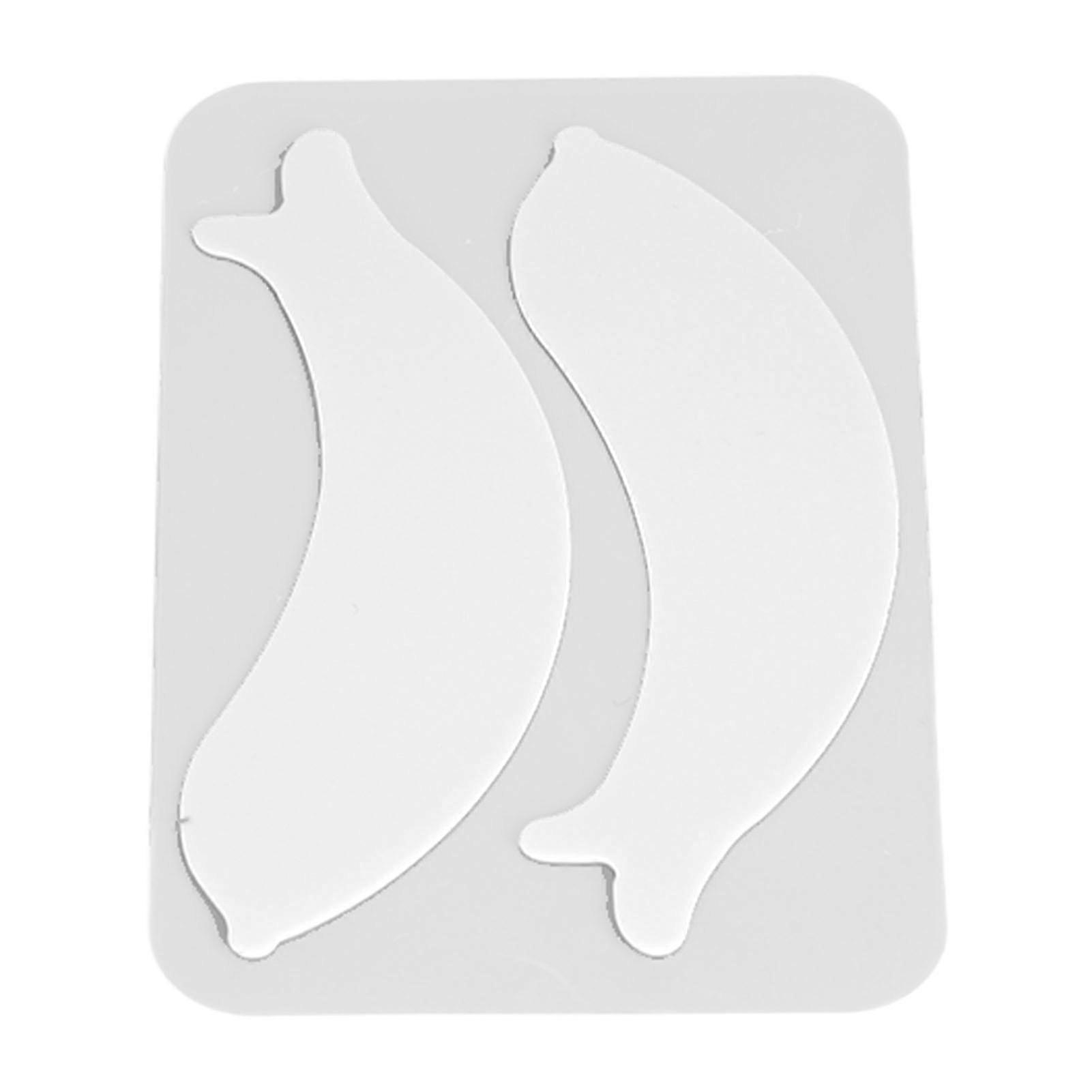 10 Pairs Silicone Eyelash Extension Patches White 8x2.1cm Reusable