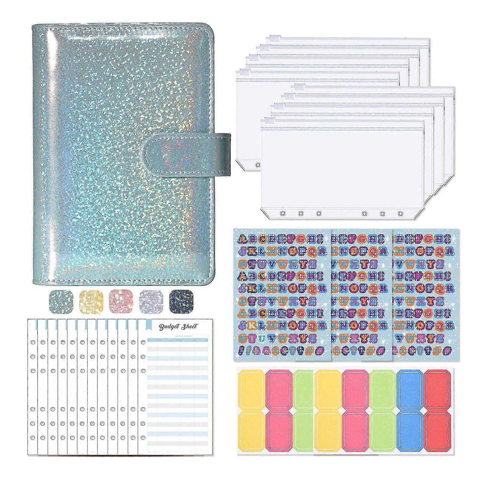 Vibrant Sequin Spiral Notebook Refillable for Fountain Gel Rollerball Pens