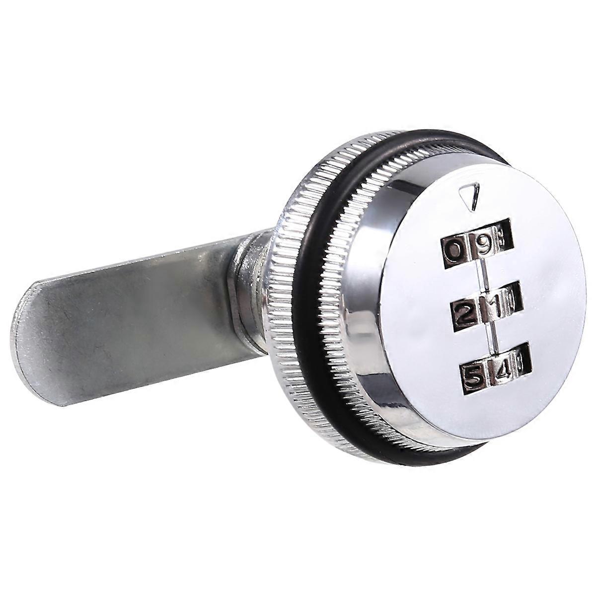 20mm Mechanical Combination Lock Anti Theft Lock for Office Filing Cabinet Drawer Envelope Box Storage Cabinet Chrome