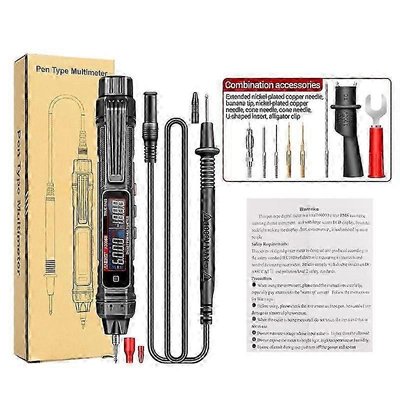 Digital Multimeter Pen Type Meter Voltmeter Voltage Tester Backlight-Flashlight