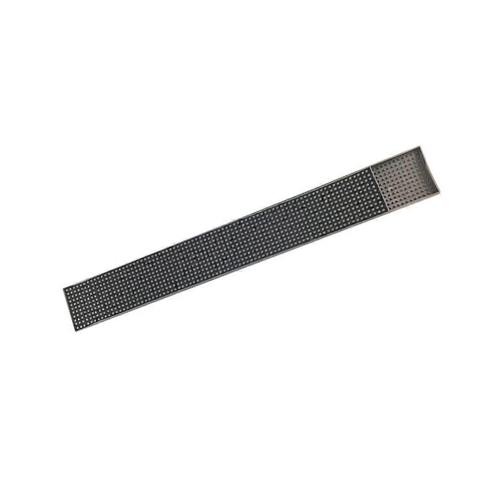 Drying Mat Rectangular Silicone Bar Pad for Kitchen Use 1Pcs Black