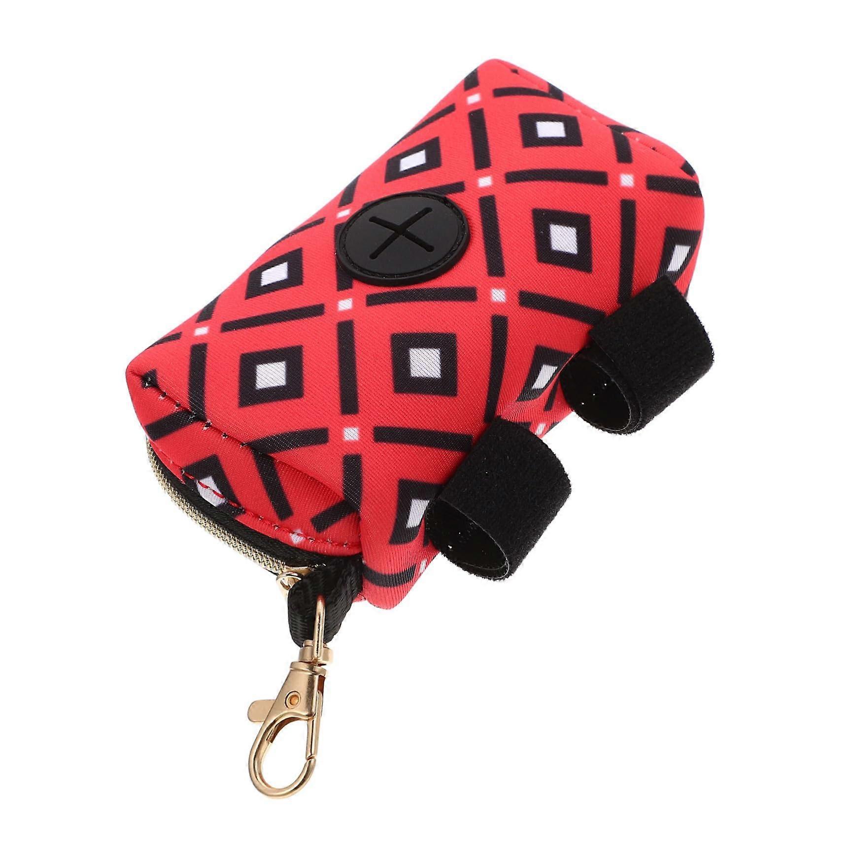 Portable Dog Poop Bag Carrier With Hanging Buckle Design For Easy Attachment Bag Holder For Walking Hiking Running