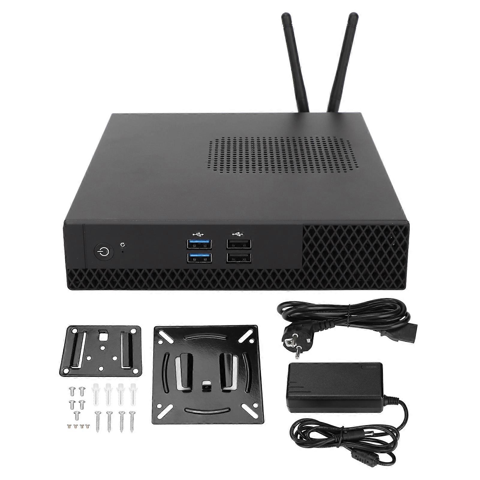 Mini PC Quad Core 8GB 128GB 4K 60Hz Dual WIFI Cooling Fan Windows 11 Computer