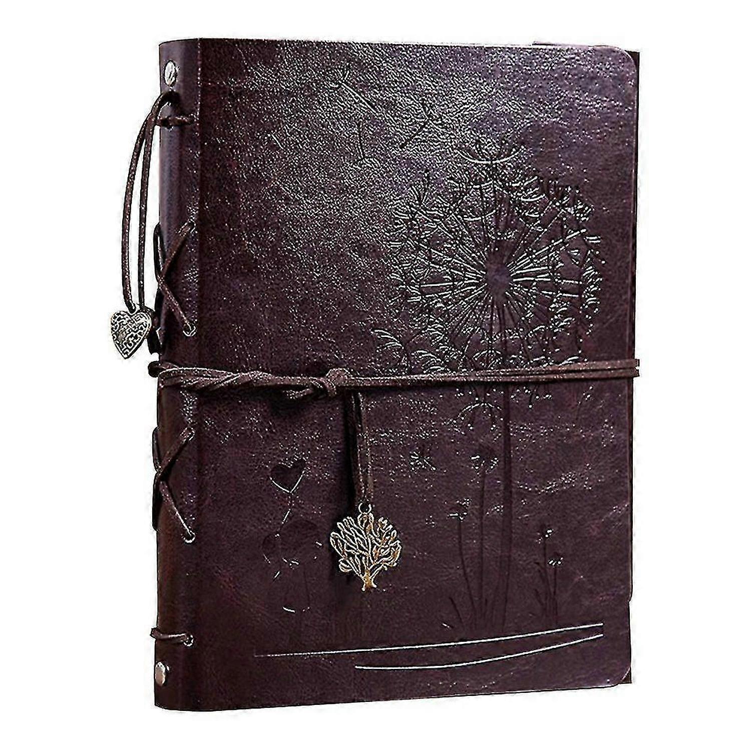 DIYヴィンテージスクラップブック粘着結婚式のゲストブック、旅行の思い出のアルバム紫