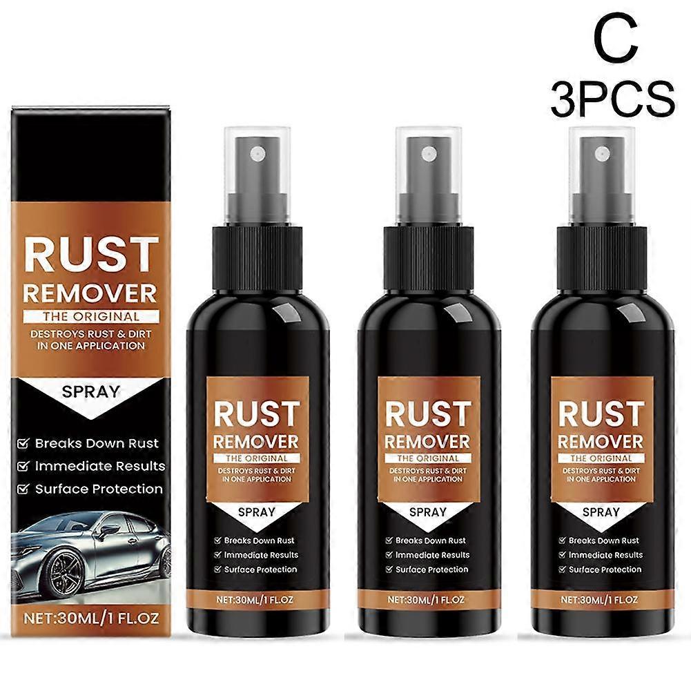 3X Multi-Purpose Car Rust Remover Inhibitor Maintenance Derusting Spray 30ML