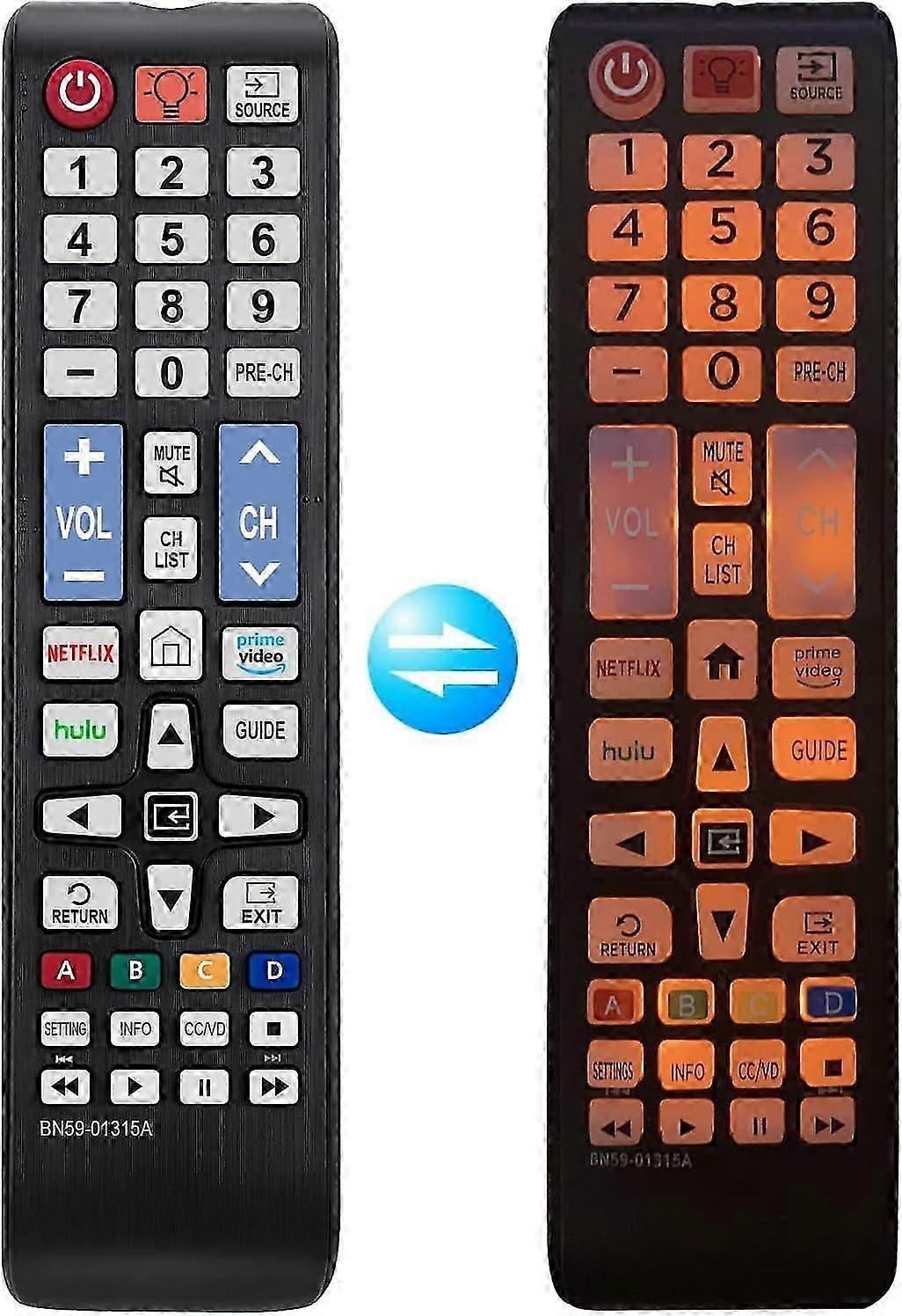 BN59-01315A Universal Backlit Remote Control for Samsung TV Remote Replacement