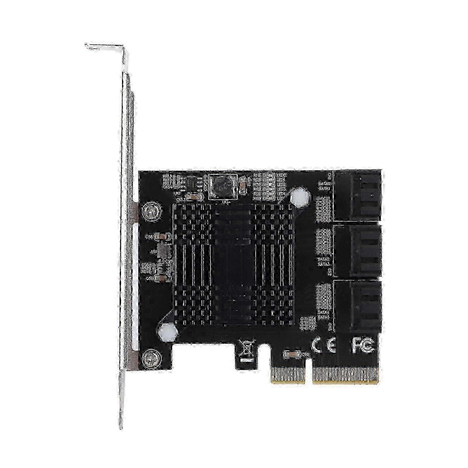 2025 Sata Expansion Card Lightweight Portable ASM Chip 5 Connection Terminals PCB Expansion Card