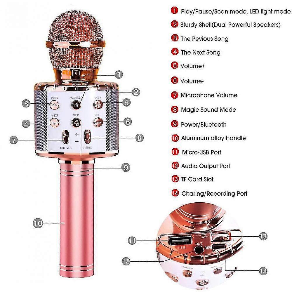 Karaoke microfoon compatibel met Android ios pc