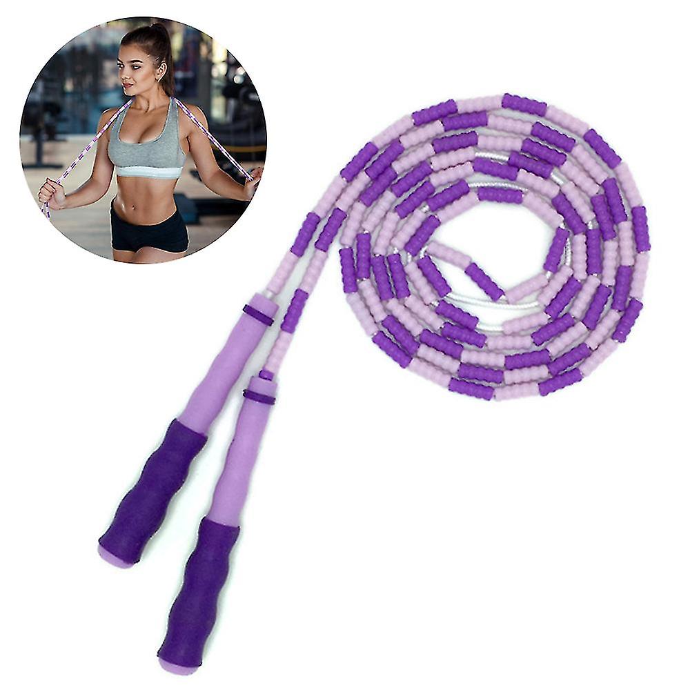 Amble Jump Rope Soft Beaded Segment Jump Rope - Adjustable For Men, Women And Kids - Tangle-free For Keeping Fit, Training, Workout And So On - 9