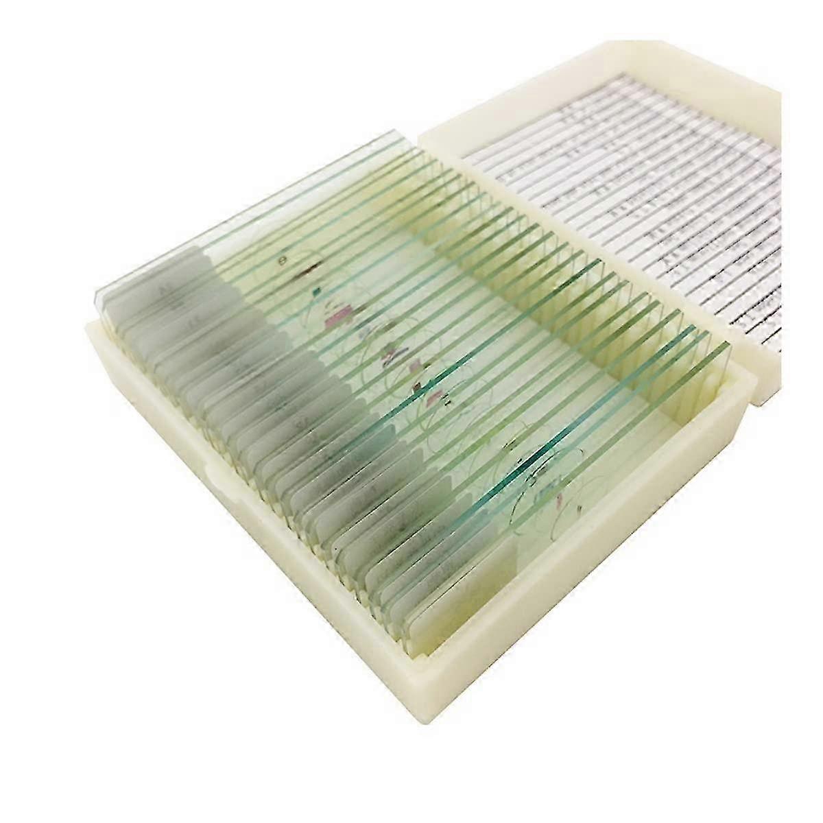 Microscope Accessories Kit Prepared Microscope Slides Glass Biological Specimen Animal Plant for 12 50 100 Microscope Slides 2025