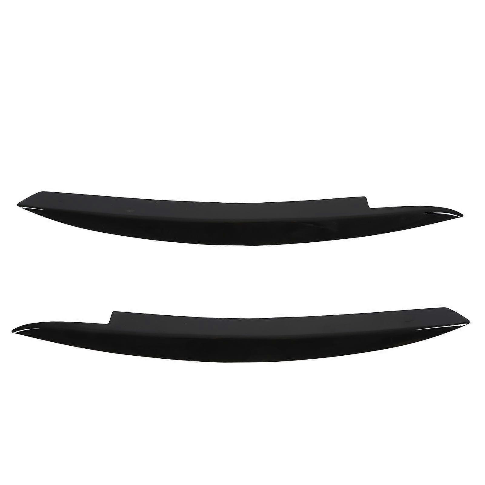 Pair Car Headlight Eyebrows Left Right Glossy Black Modification Replacement for 6 MK6 20082012