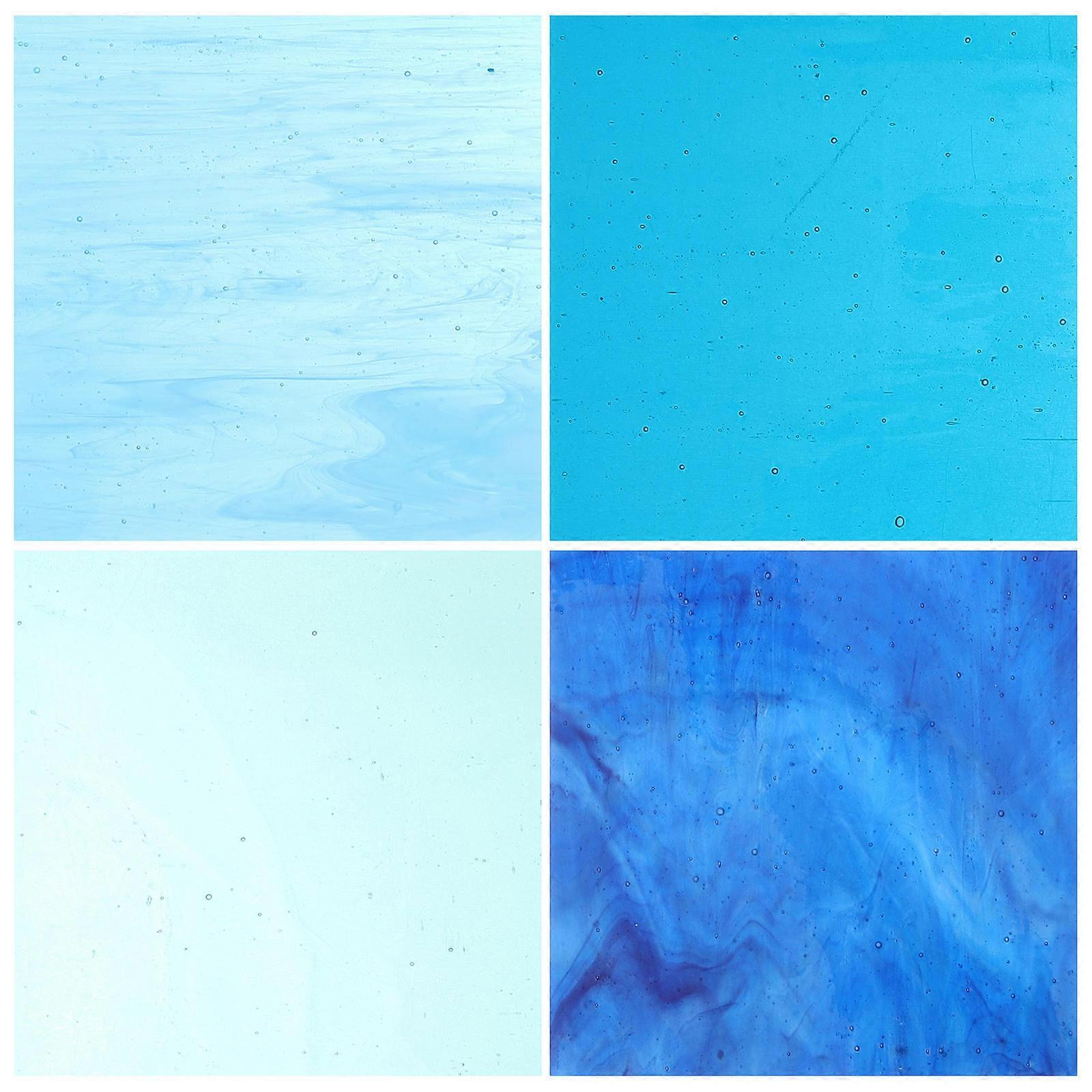 Glass Mosaic Tiles Color Pieces for Decoration 4Pcs DIY Mosaic Craft