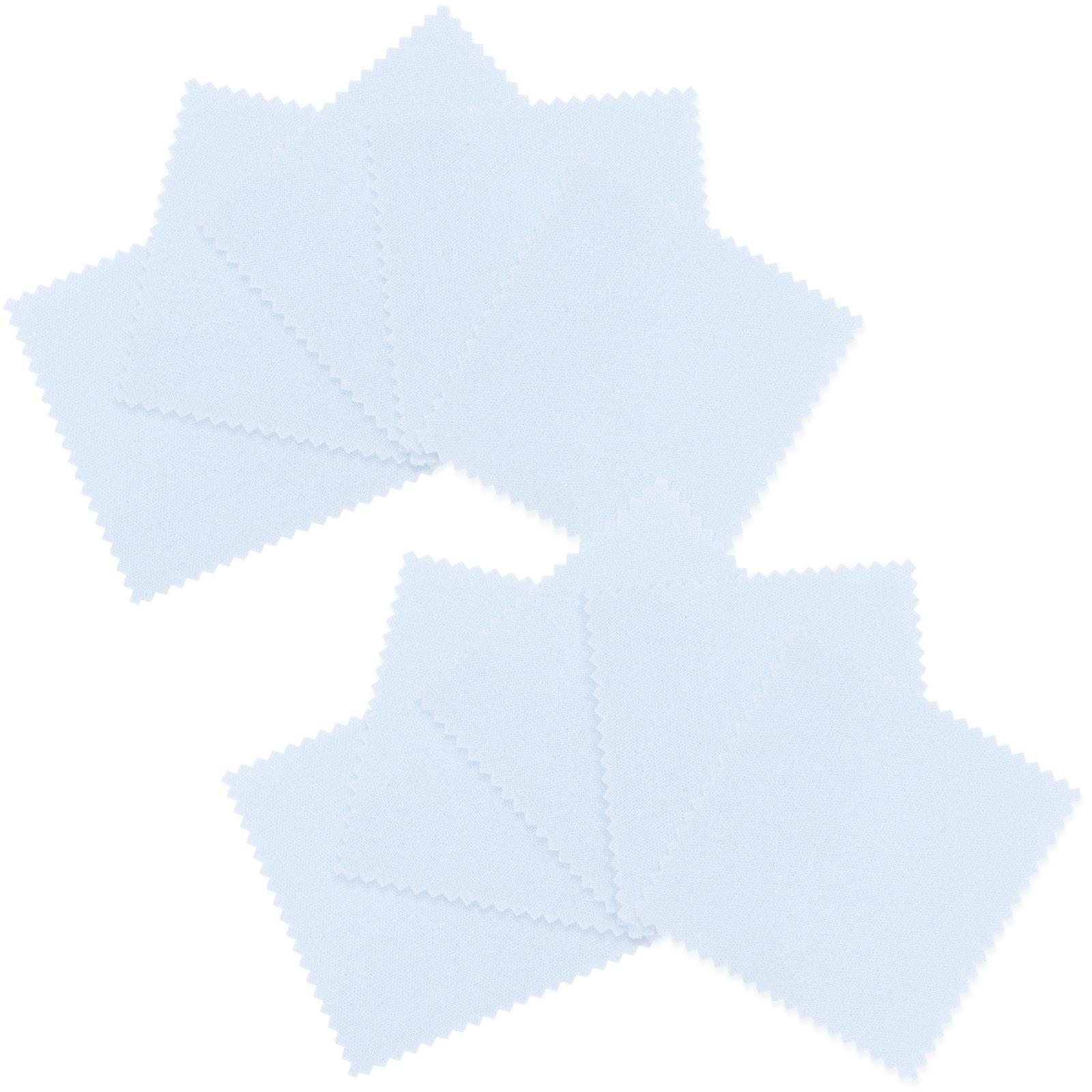 Wipe Silver Cloth Silver Polishing Cloth for Cleaning 30Pcs Blue Composite