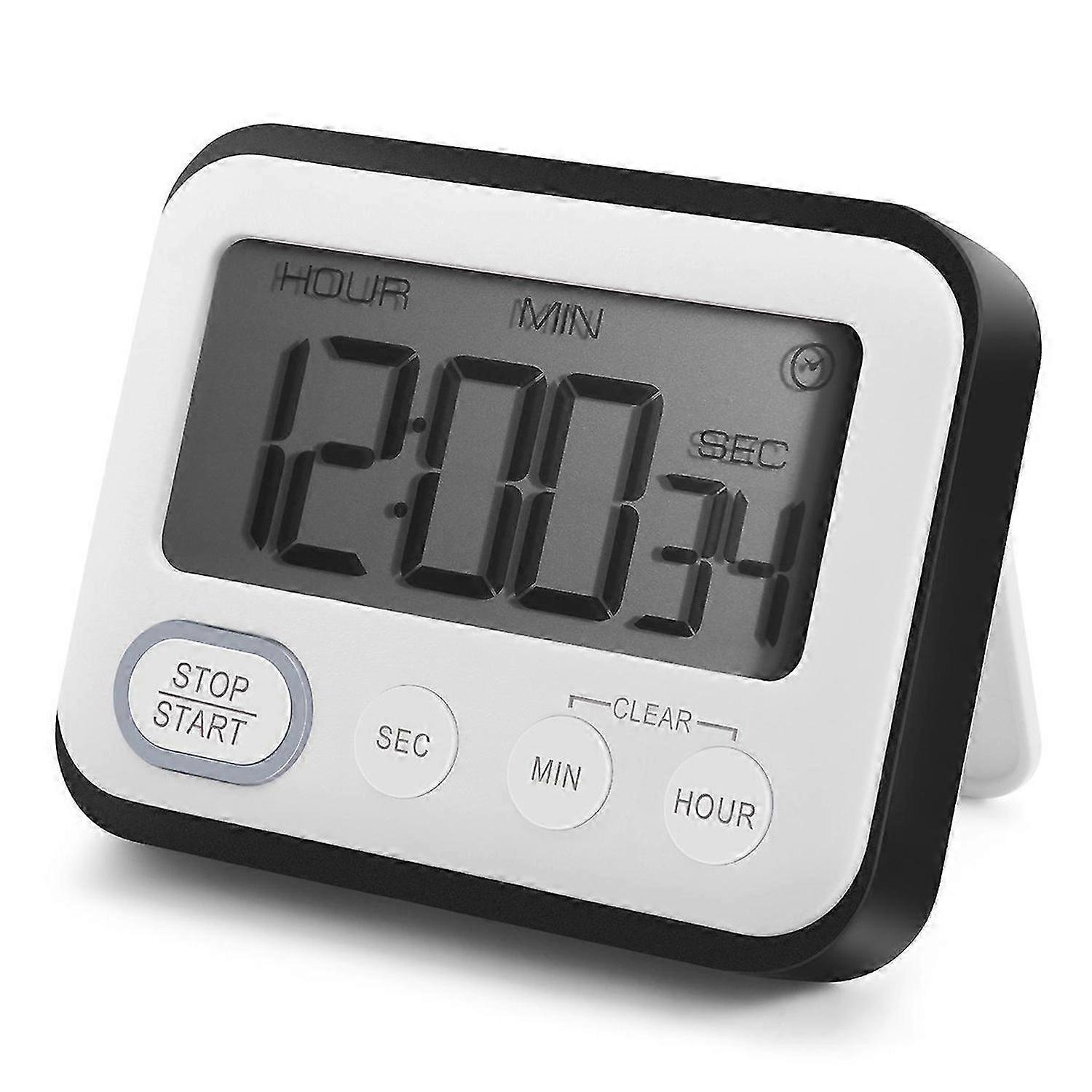 Digital Kitchen Countdown Timer: Teachers Classroom Counter Large LCD Loud Magnetic Clip Kids Simple