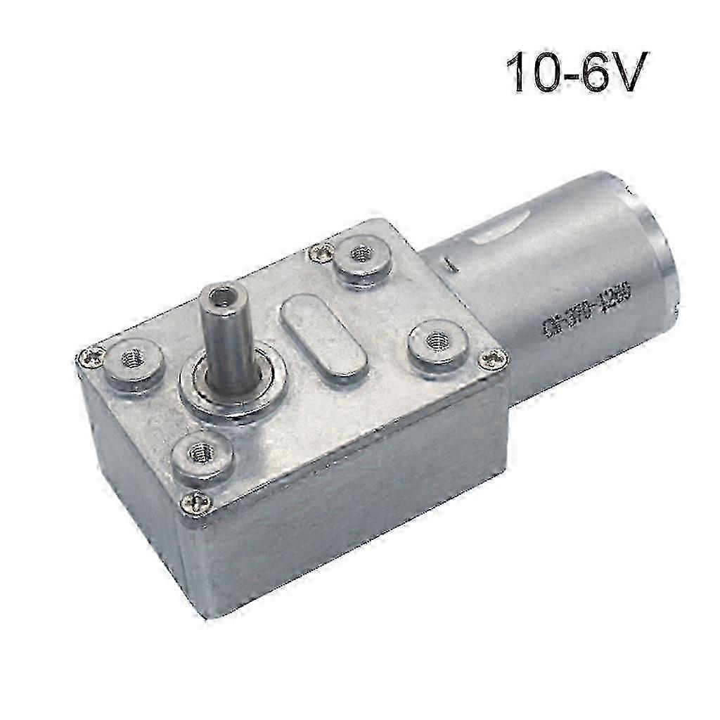 High Torque Worm Gear Motor JGY370 6V/12V/24V Low Speed Reducer 2-375 RPM for Mini Geared Motor