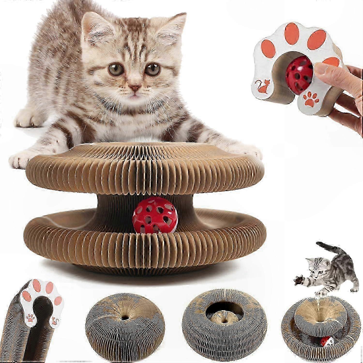 Foldable Magic Scratching Board for Cats, Interactive Play Mat & Scratch Pad for Kittens