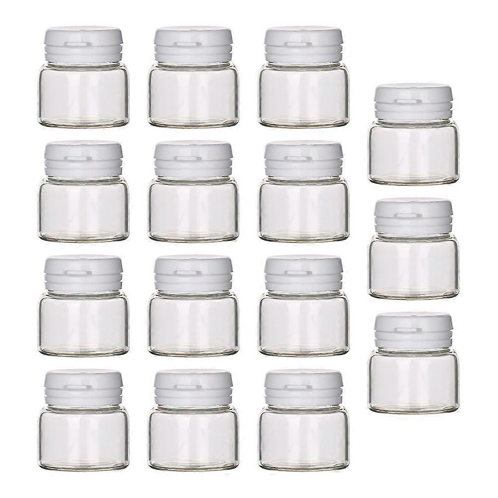 Empty Cream Boxes for Storage Use 15Pcs Transparent Glass Cream Bottles