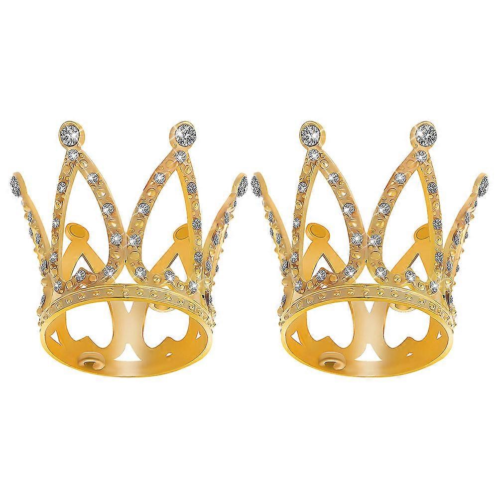 Small Crown Alloy Crowns for Party Decorations 8Pcs