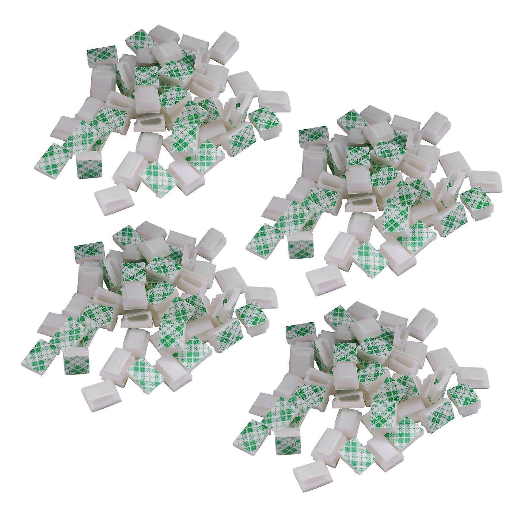 Self-Adhesive Wire Bundle Holder Tie Mount Clip, 7 mm Width, 200 Piece