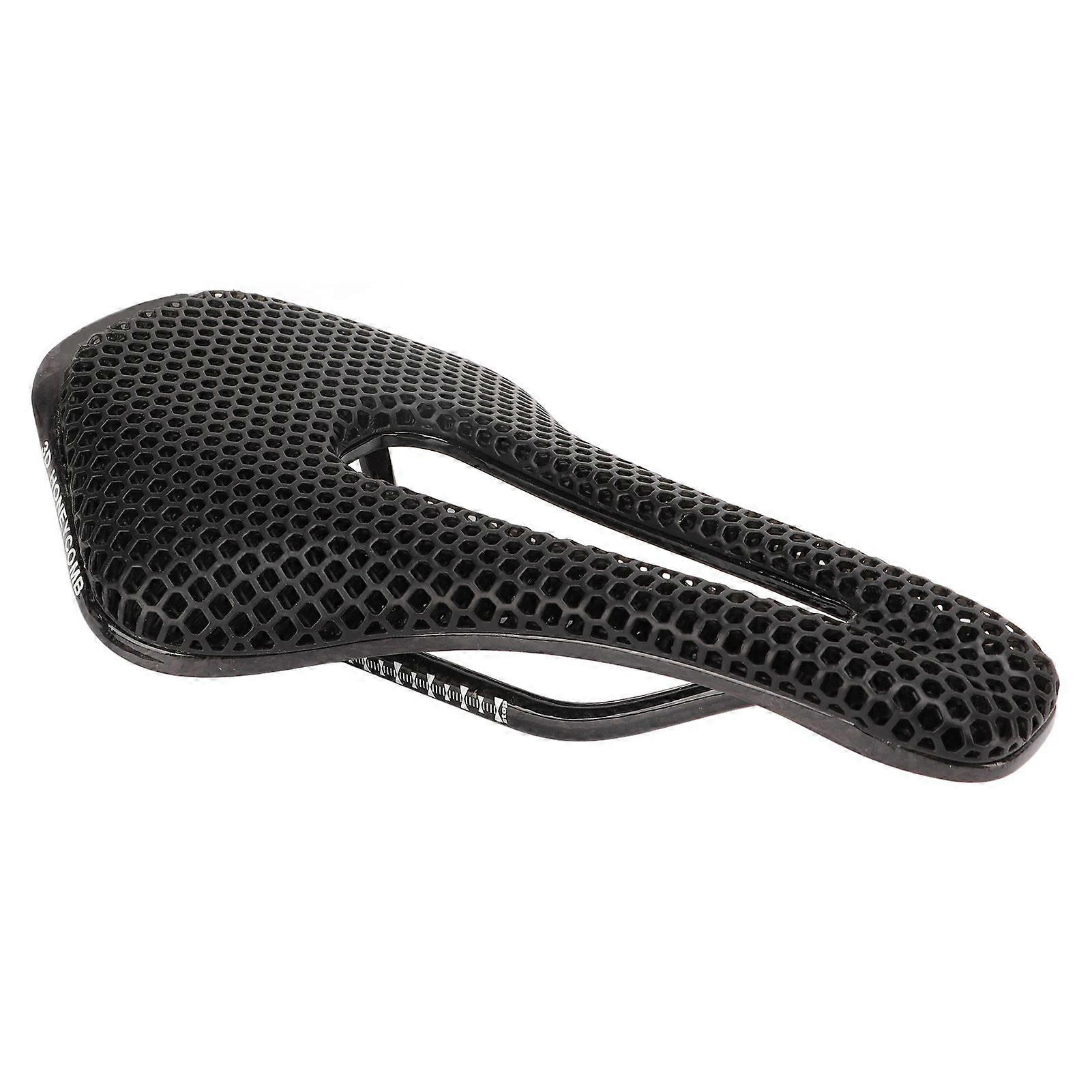Bike Saddle 3D Printed Beehive Structure Middle Hollow Cycling Saddle Lightweight Breathable Racing Cushion