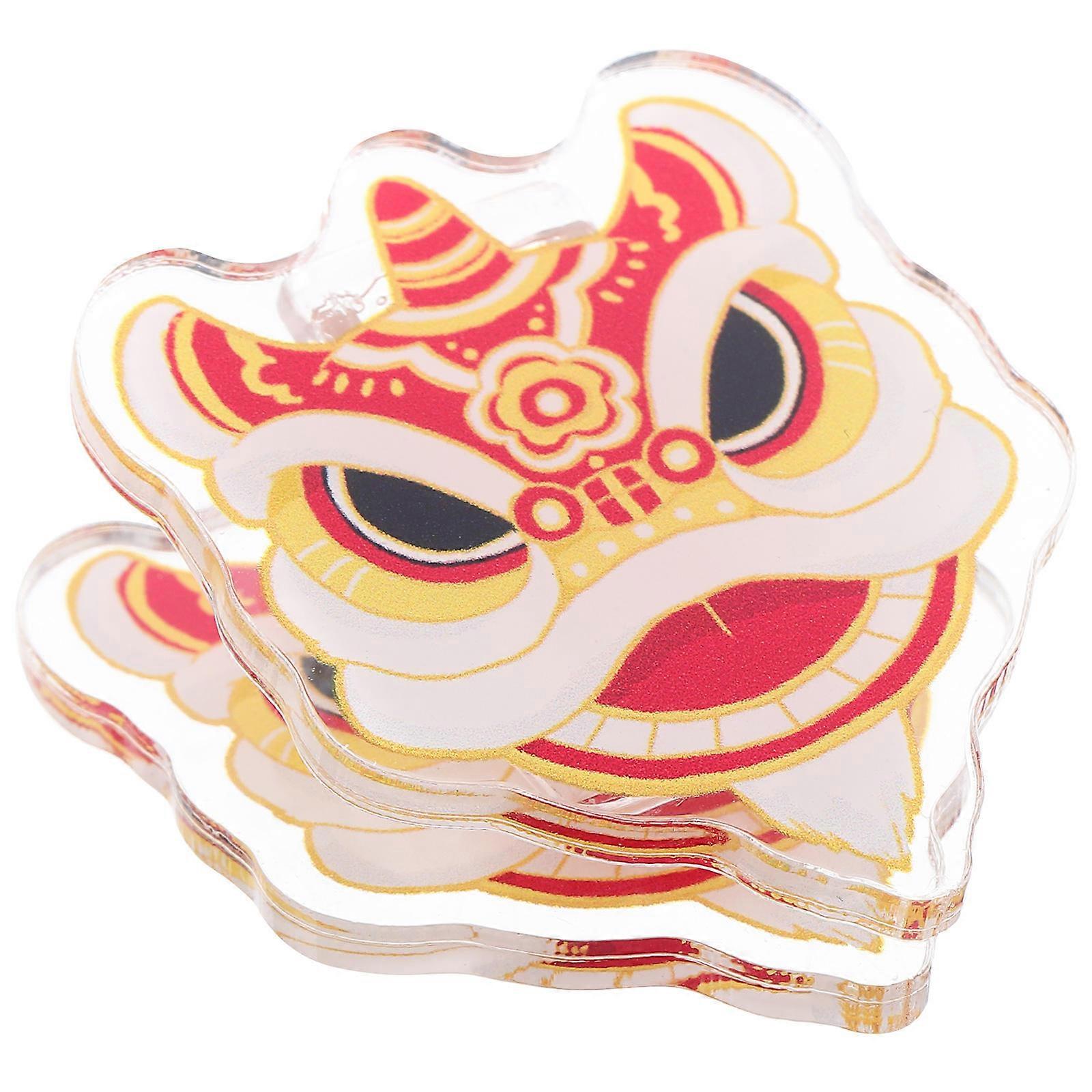 Photo Clips Acrylic Multi-Function Clip for Holding 2Pcs Red Scrapbook Accessories