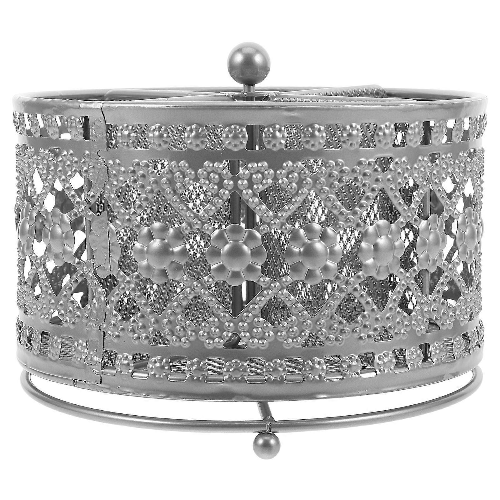 Multifunctional Chopstick Holder Rotating Iron Organizer with Drainage 2Pcs