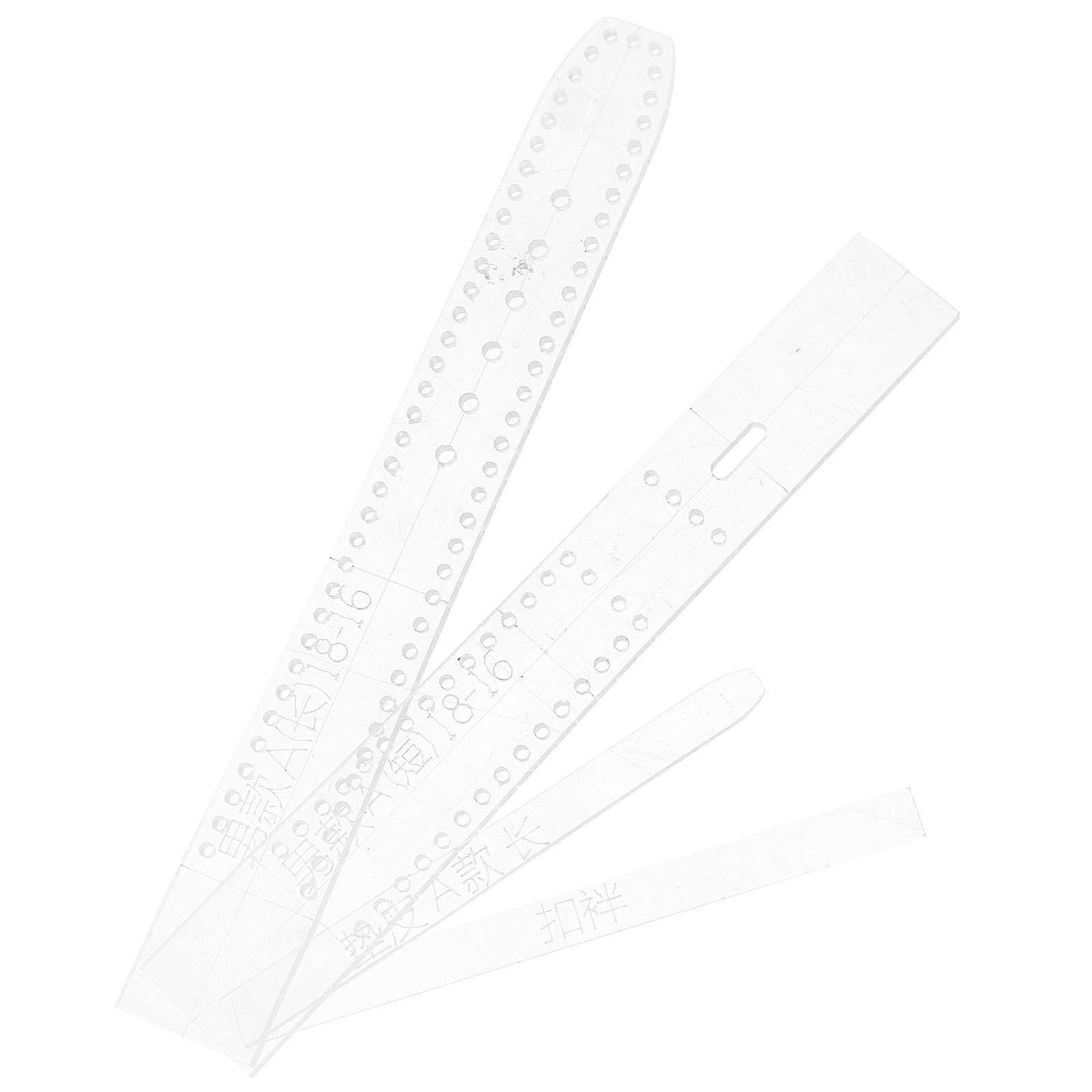 5Pcs Watch Strap Template Acrylic Tool for DIY Craft Transparent Clear Stencils