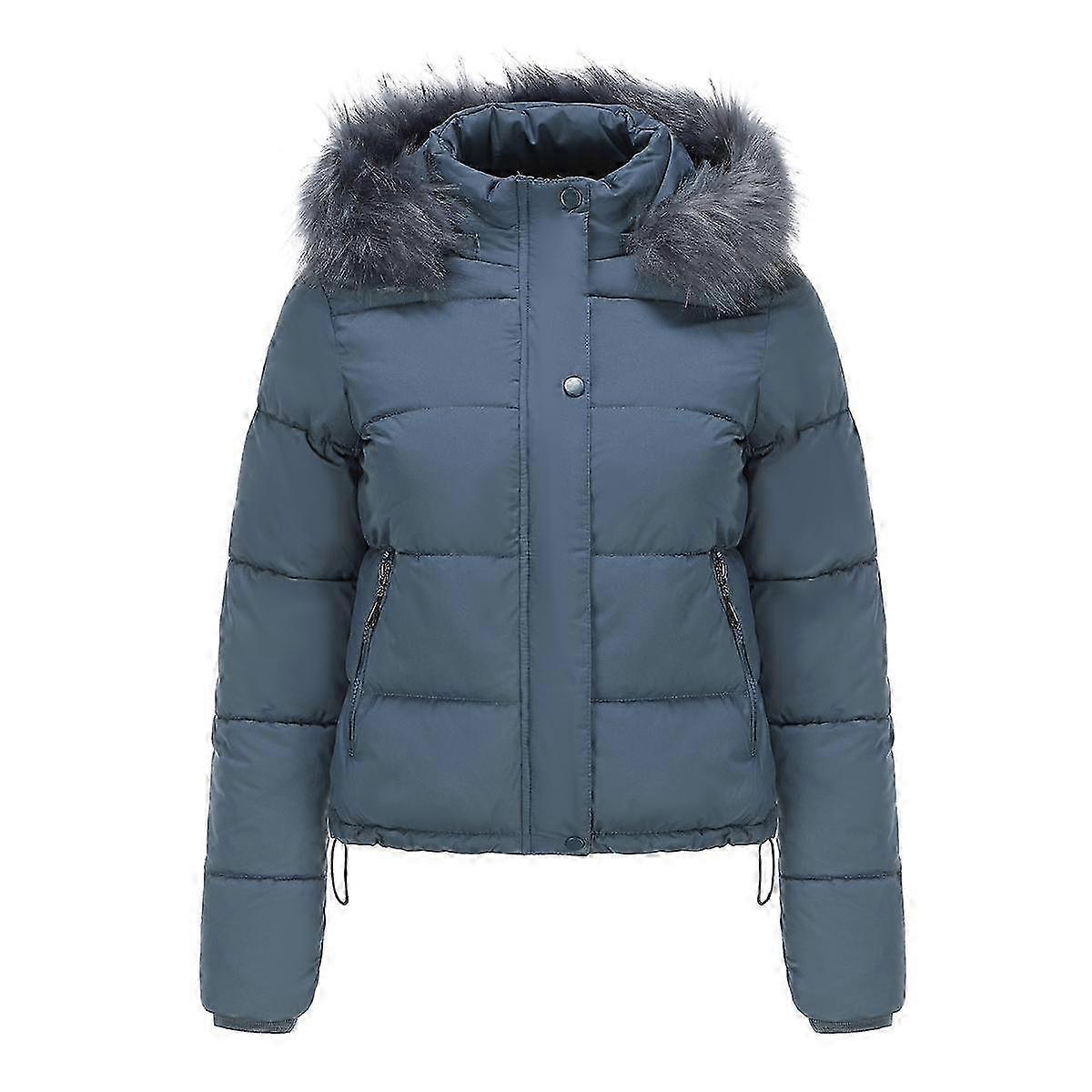 Naisten lyhyet parkat, irrotettavat tekoturkishupulliset lämpimät takit, pitkähihaiset, lämpimät puuvillatakit, talvi- ja kevätvaatteet 2025