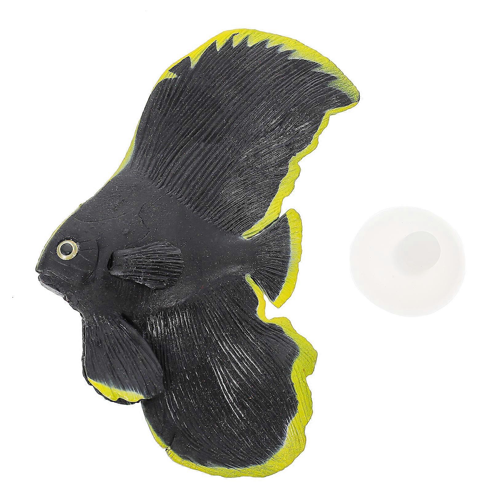 Aquarium Plastic Fish Simulation Fish Pinnatus Decoration 3Pcs