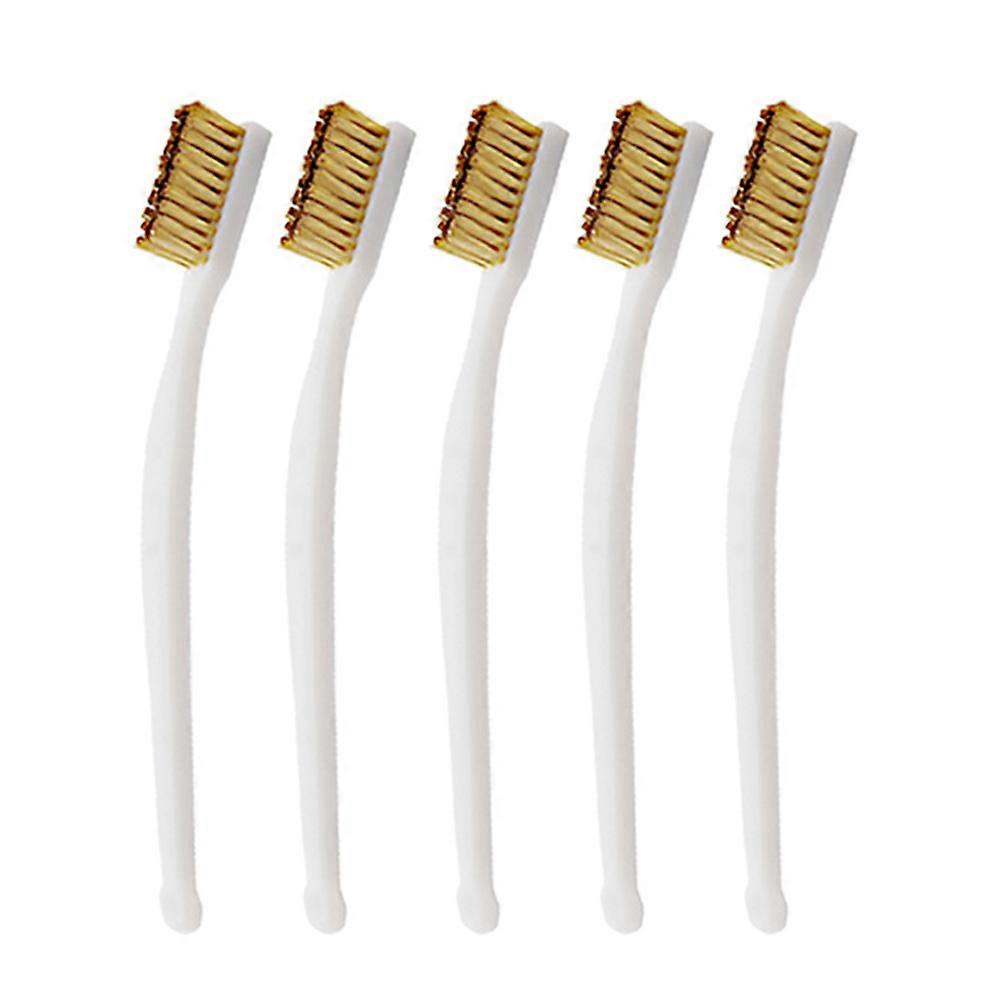 Rust Cleaning Wire Brush Set 20Pcs Copper with Plastic Handle