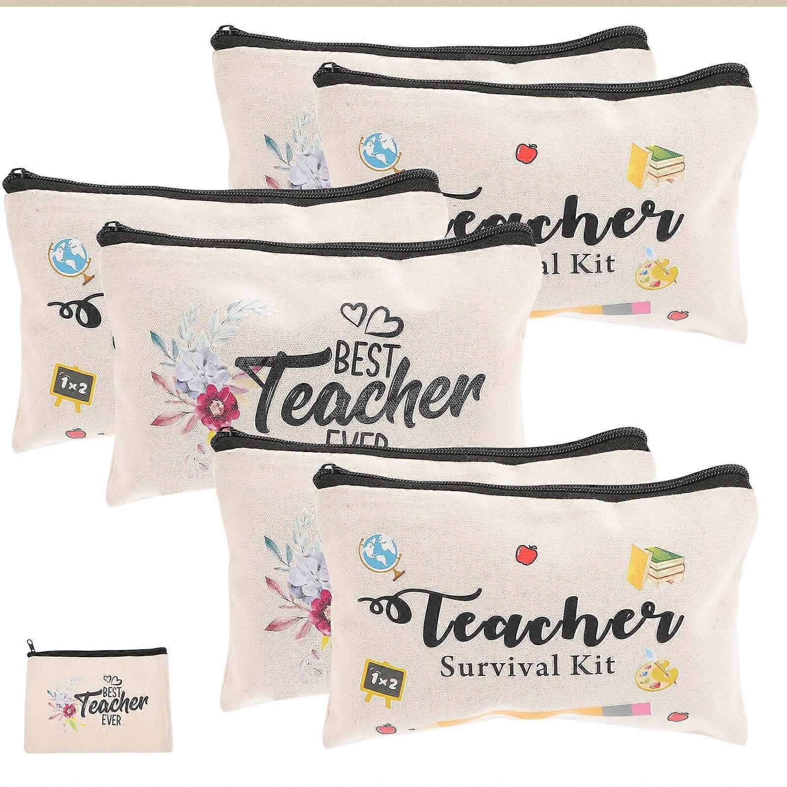 30Pcs Travel Use Toiletry Bag Rectangular Makeup Storage Pouch for Students Assorted Color Organization