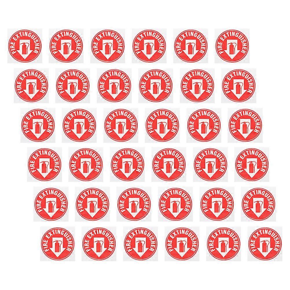Fire Extinguisher Label Sticker with Waterproof Material 150Pcs Set