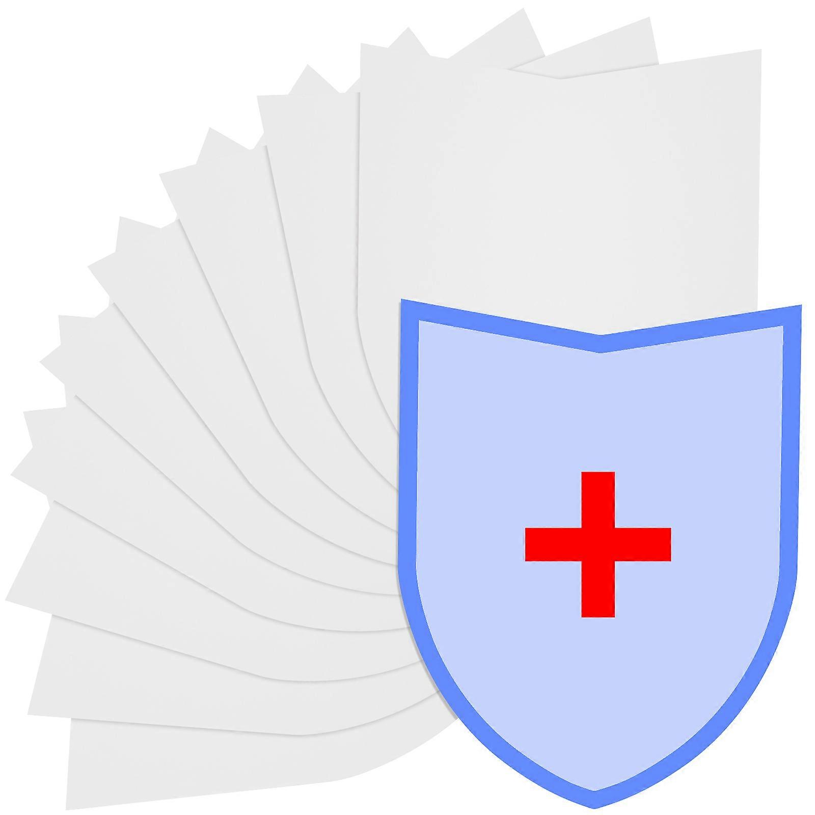 Cosplay Paper Blank Shield 30 Pcs Fun Accessory For Kids Party Imagination Development White
